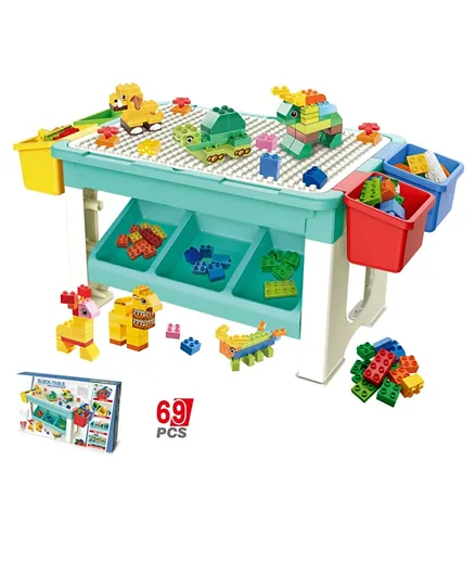 Little Story Blocks 3 in 1 Activity Table Construction Set - 69 Pieces