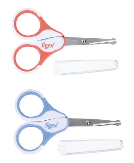 Tigex - Spatulated Scissors With Case - Assorted