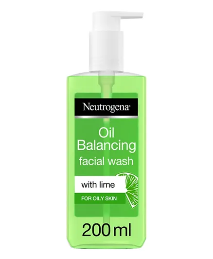 Neutrogena Oil Balancing Facial Wash with Lime For Oily Skin - 200ml