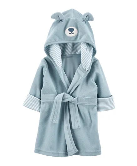 Carter's Bear Hooded Terry Robe-Multicolor