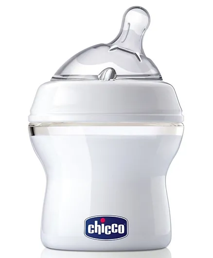 Chicco Naturalfeeling Regular Flow Feeding Bottle - White