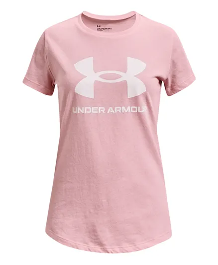 Under Armour Live Sportstyle Graphic SS-Prime Pink / White