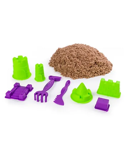 مجموعة ألعاب مملكة الرمل الحركي للرمل الشاطئي بني من كنيتك ساند - 3 أرطال