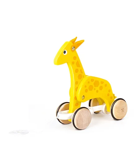 Hape Push and Pull Giraffe Wooden Pull Along Toy