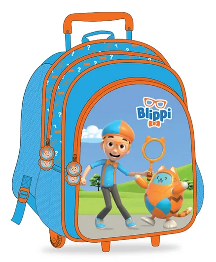 Blippi - 2 Compartments Trolley Bag - 13 inch