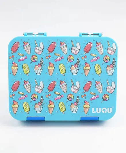 LUQU - Bento Lunch Box 6 Compartments - Sky Blue