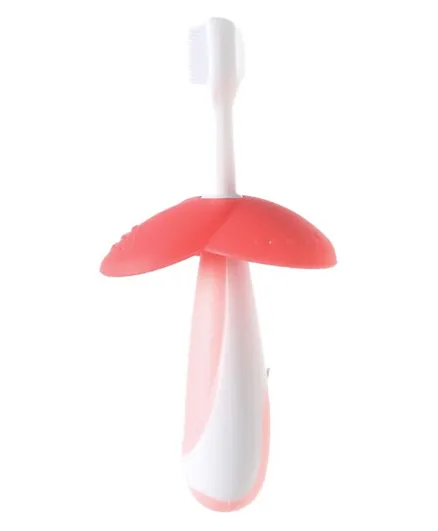 Luqu Tooth Brush Flower Shape Silicone Pink