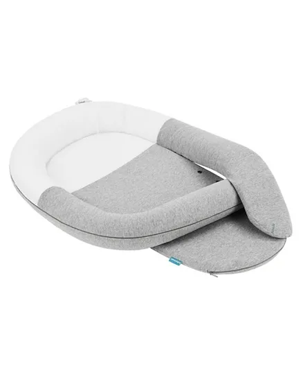 Babymoov CloudNest Organic Soothing Lounger - Grey and White