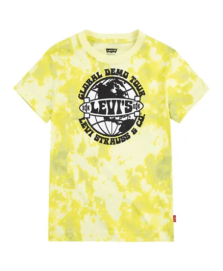 Levi's - Skater Globe T-Shirt - Yellow