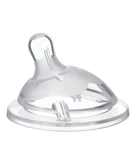 Chicco Natural Feeling Teat Medium Flow - Clear