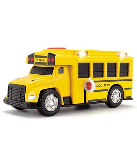 ديكي - لعبة حافلة مدرسية بعجلات حرة  - صفراء
