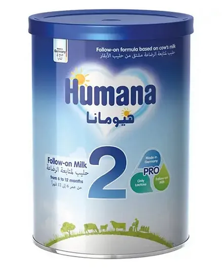 هيومان بيبي - المرحلة الثانية اتبع تركيبة الحليب الخالية من التعديل الوراثي - 900 جرام