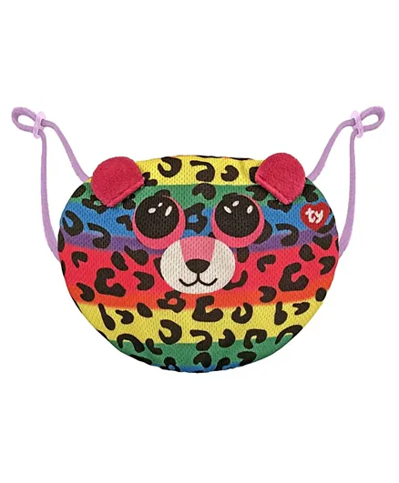 Ty Beanie Boo Reusable Face Mask for Kids - Dotty The Leopard