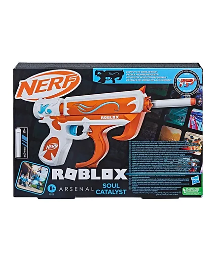 Nerf Roblox Arsenal Soul Catalyst Dart Blaster With 4 Elite Nerf Darts