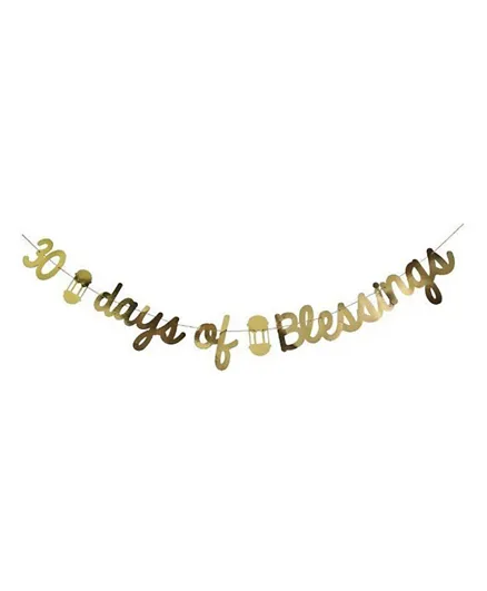Eid Party '30 Days Of Blessings' Bunting