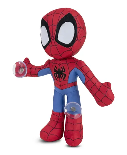 Spidey N Friends - Web Clinger Plush - 9” Poseable Plush with Suction Cups