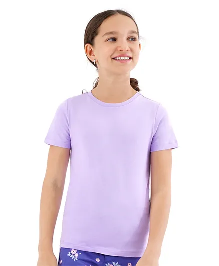 Only Kids Short Sleeves T-Shirt - Purple