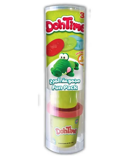 DohTime Colour Fun Dough Cans Pack of 2 Play Dough Set - 118g