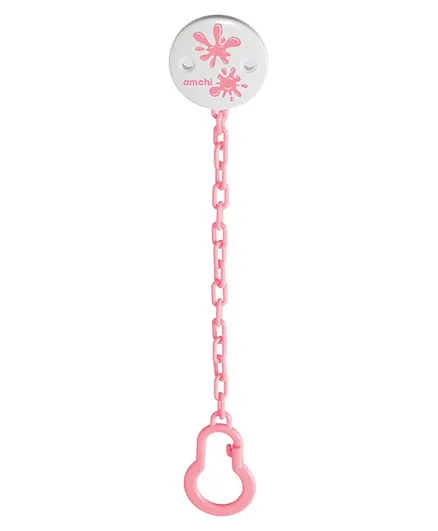 Amchi Baby - Baby Soother Chain - Pink