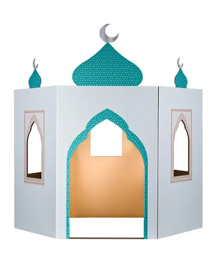 هلالفل - مسجد اللعب الرائع - ذهبي وأبيض