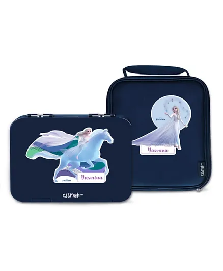 Essmak Disney Frozen 3 Blue Personalized Bento Pack - Set Of 2