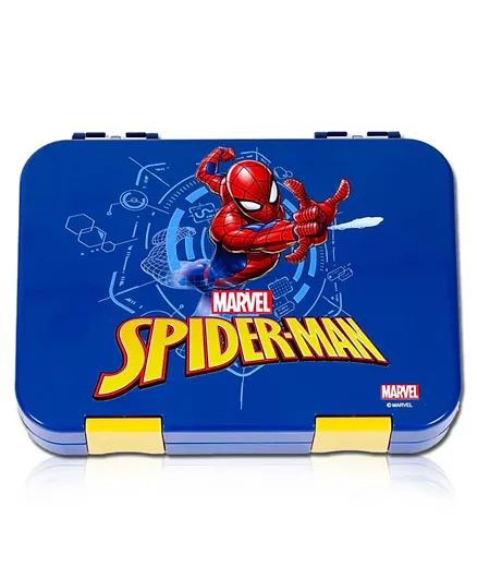 Marvel Spider-Man 6 / 4 Compartment Convertible Bento Tritan Lunch Box - Blue