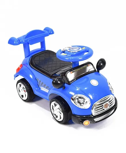 Amla - Children's Push Car with Music - Blue