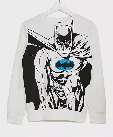 Warner Bros Batman Sweatshirt - White