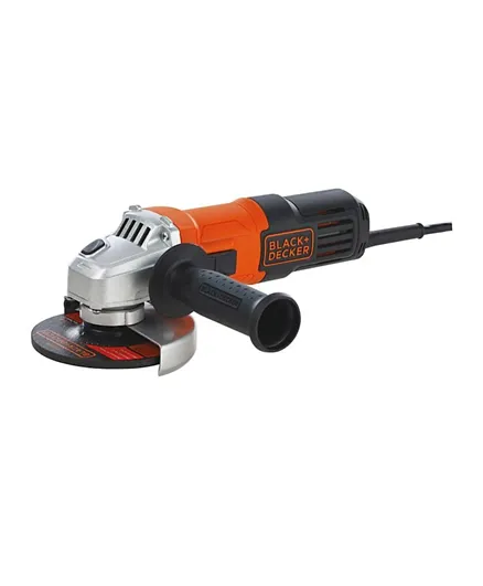 Black & Decker Angle Grinder With Slider Switch And Side Handle 650W G650-B5 - Orange and Black