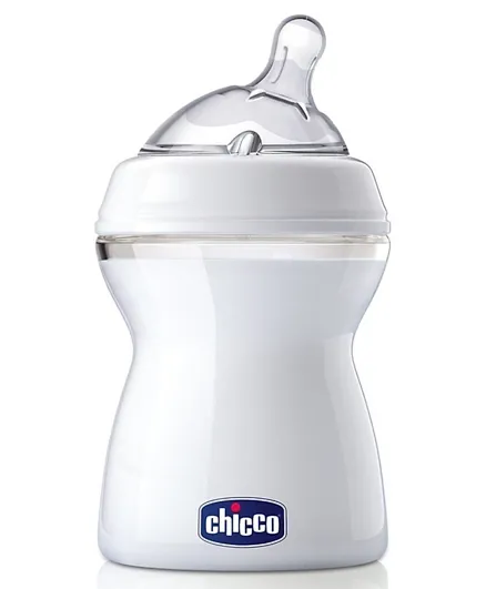 Chicco Natural Feeling Medium Flow Feeding Bottle White - 250 ml