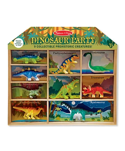 Melissa & Doug Dinosaur Party Play Set - 9 Pieces