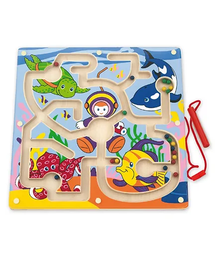 Viga Wooden Magnetic Bead Trace Under the Sea - 2+ Players