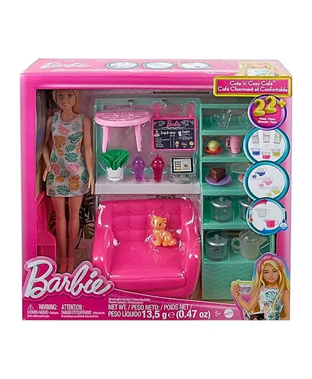 Barbie Doll And Playset - Cute And Cozy Cafe