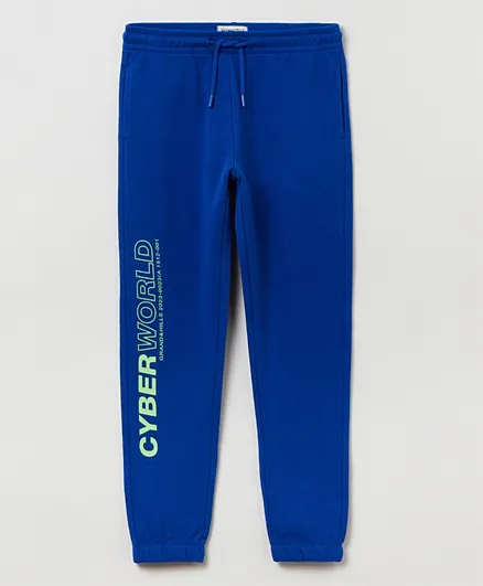 OVS Full Length Graphic Lounge Pants - Blue