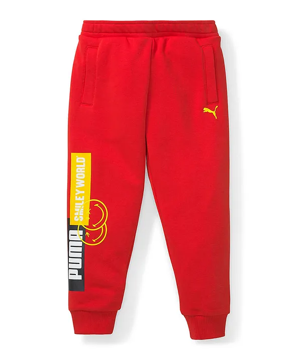 Buy Puma Smiley World Sweatpants Red for Boys 3 4Years Online in