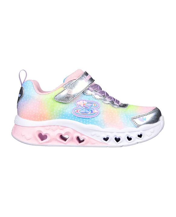 Buy Skechers Flutter Heart Lights Shoes Silver/Multicolor for Girls (8-9Years) Online, Shop at FirstCry.sa 0e87eae022e57