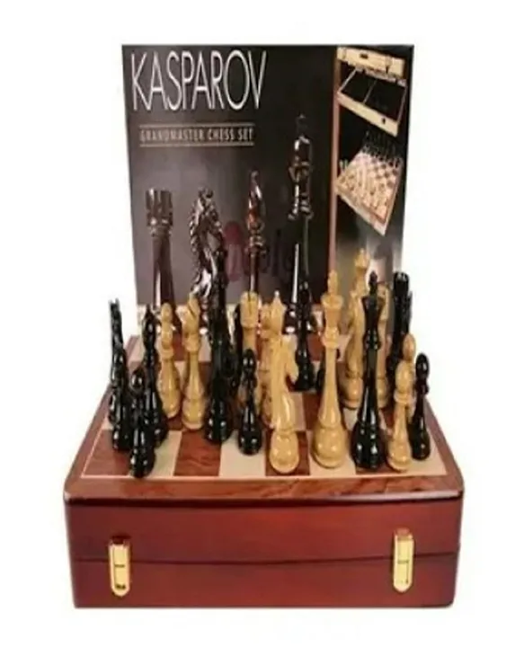 New Kasparov Grandmaster Chess Set Silver and Bronze Collectors Luxury  Edition