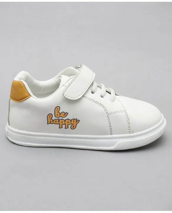 Buy Babyoye Be Happy Graphics Casual Shoes White Girls (2-2Years) Online, Shop at FirstCry.sa - 10422489