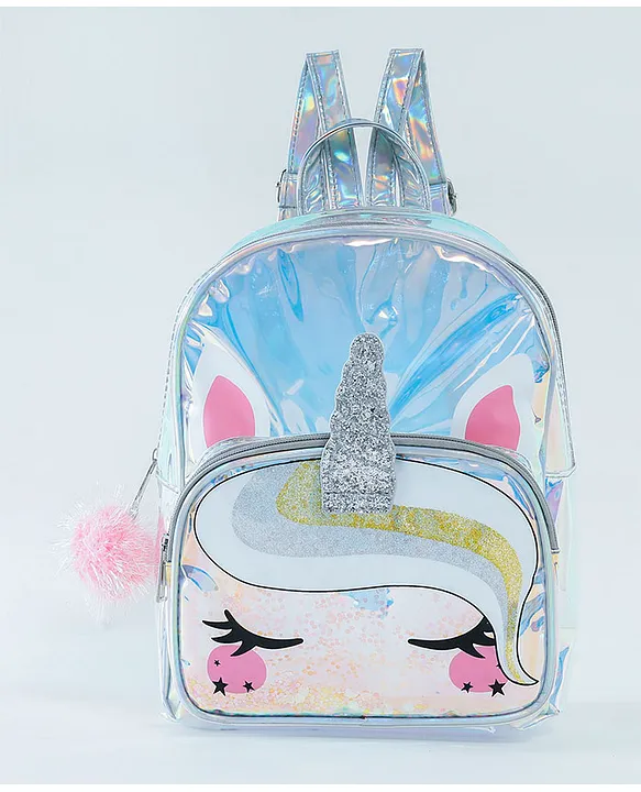 Silver 2025 unicorn backpack