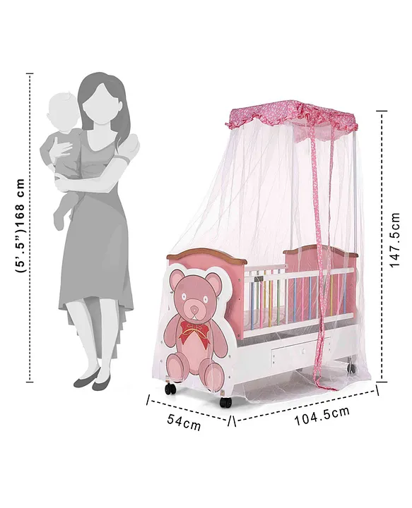 Babyhug love teddy bassinet online