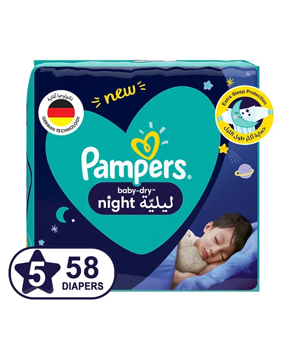 Tol Begrijpen Overtreffen Pampers Baby Dry Night Diapers for Extra Sleep Protection Size 5 58 Pieces  Online in KSA, Buy at Best Price from FirstCry.sa - 45244aeb06573