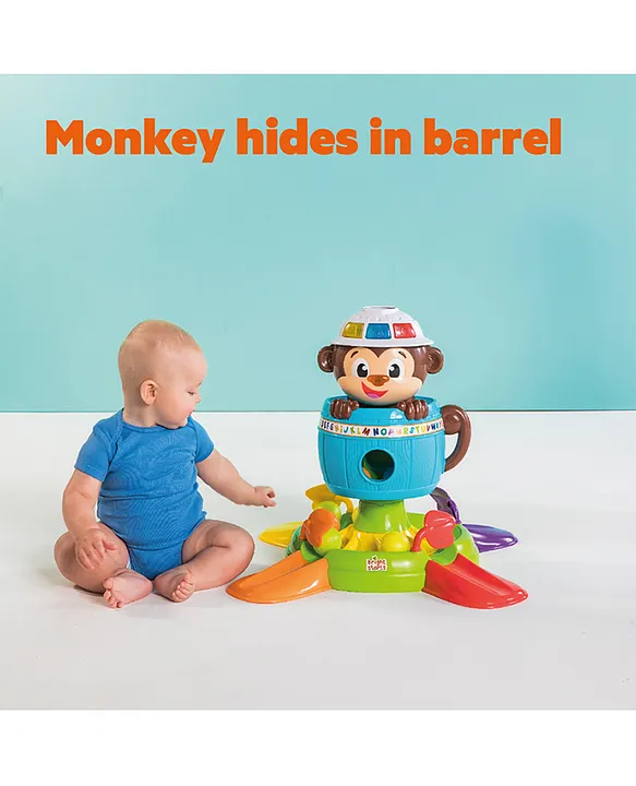 Bright starts monkey hide best sale and spin