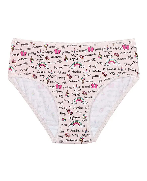 Buy Minoti 3 Pack Rainbow All Over Printed Knickers Multicolor for Girls  (7-8Years) Online in KSA, Shop at  - 56b1eae9bcea7