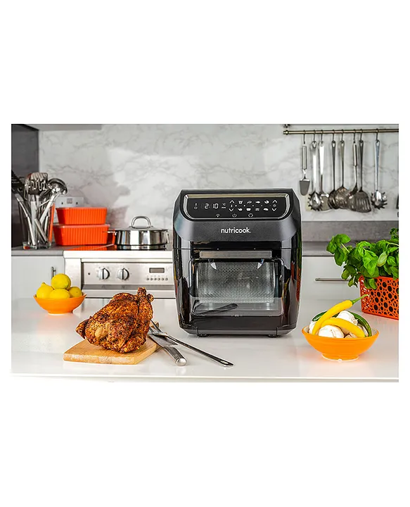 Nutricook Air Fryer Oven 12L Digital 1800W with 8 Presets Touch Control Black AO112K Online in KSA Buy at Best Price from FirstCry.sa 5bdebaed302d6