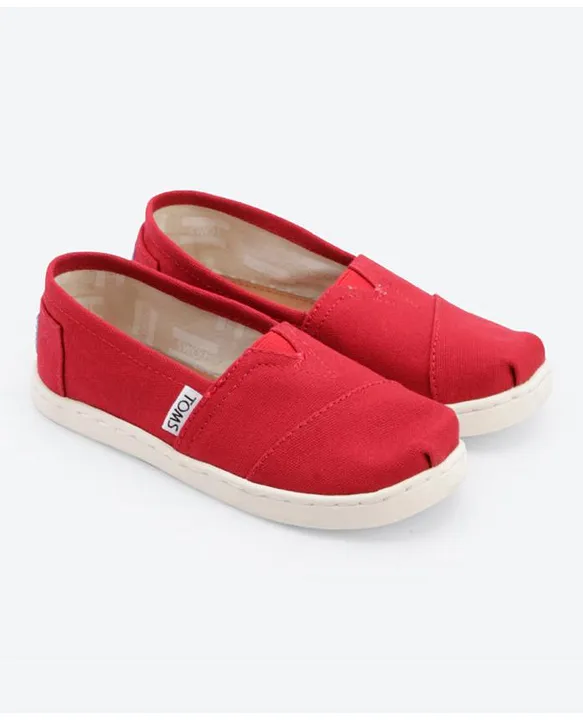 Toms red glitter on sale shoes