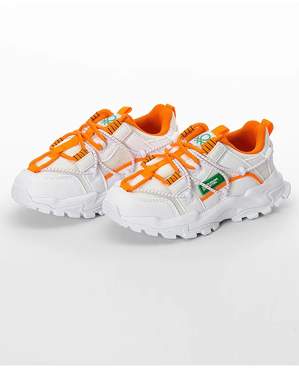 united colors of benetton white shoes