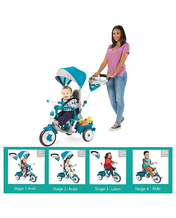 Little Tikes Perfect Fit 4in1 Trike Teal Adjustable Pedal Tricycle for Toddlers 9M ParentControl Handle Safety Harness Online in KSA Buy at Best Price from FirstCry.sa 86d6bae397981