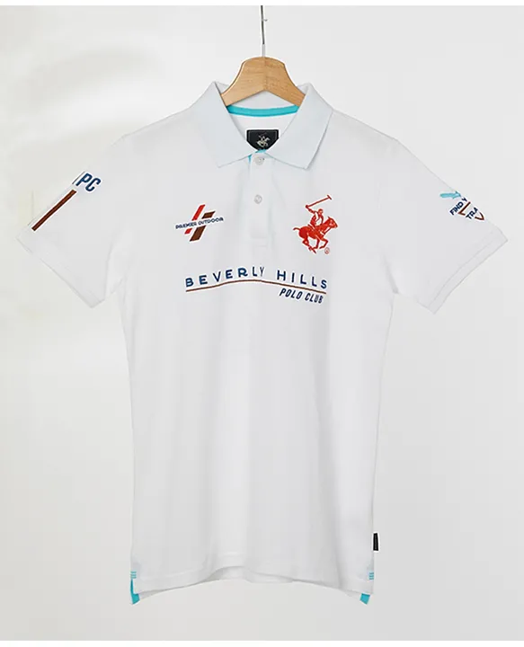 Buy Beverly Hills Polo Club The Five Dollar Bet Polo TShirt White for Boys 11-12Years) Online in KSA, Shop at 99450ae3e80e5