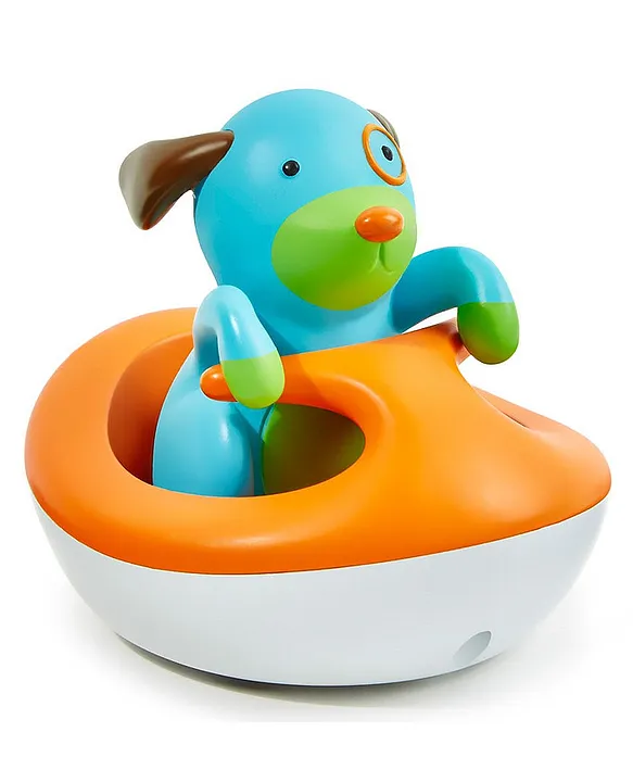 Skip Hop Zoo Bath Rev-Up Wave Rider Bath Toy - Dog