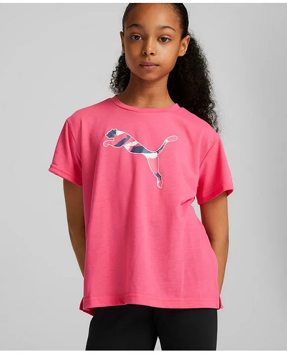 Pink puma shirt on sale womens